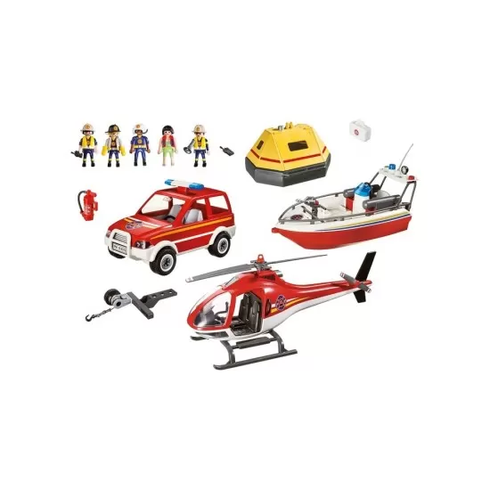 Playmobil City Action - Misiunea de salvare a pompierilor Playmobil City Action - Misiunea de salvare a pompierilor