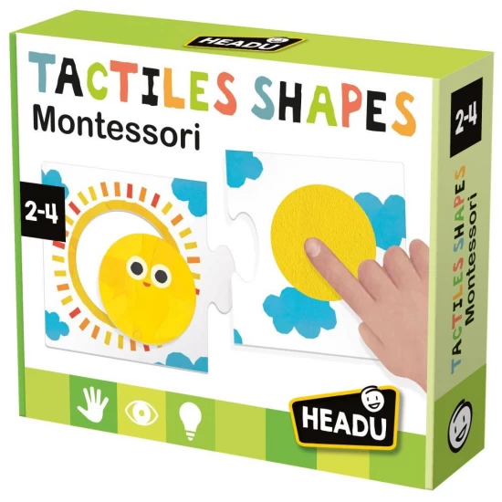 Joc educativ Montessori Headu - Forme tactile