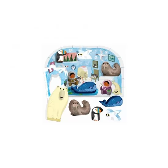 Primul meu puzzle Montessori - Polul Nord Primul meu puzzle Montessori - Polul Nord