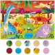 Puzzle tactil Montessori Dinozauri Headu Puzzle tactil Montessori Dinozauri Headu