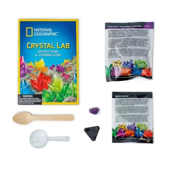Kit stiinta National Geographic - Laborator de crestere cristale violet Kit stiinta National Geographic - Laborator de crestere cristale violet