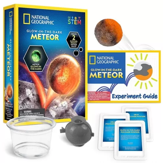 Kit stiinta National Geographic - Meteorit care straluceste in intuneric Kit stiinta National Geographic - Meteorit care straluceste in intuneric