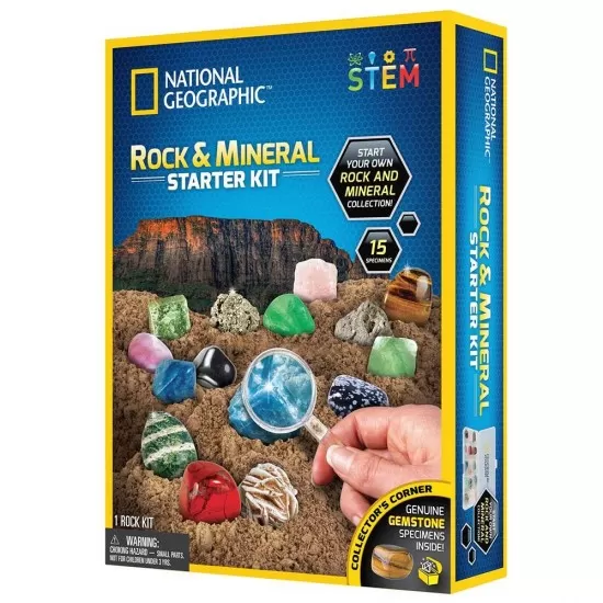 Kit stiinta National Geographic - Roci si minerale Kit stiinta National Geographic - Roci si minerale