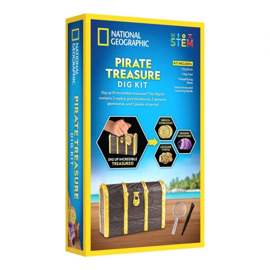 Kit excavare comoara piratului National Geographic Kit excavare comoara piratului National Geographic