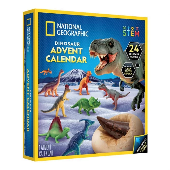 Calendar de Craciun National Geographic - Descopera lumea preistorica a dinozaurilor cu 24 de surprize