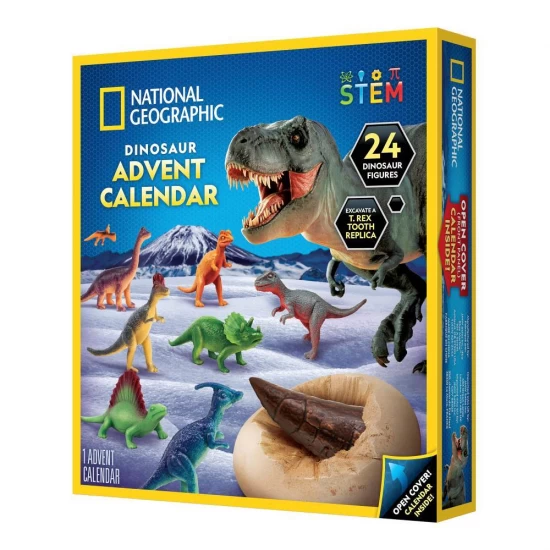 Calendar de Craciun National Geographic - Descopera lumea preistorica a dinozaurilor cu 24 de surprize