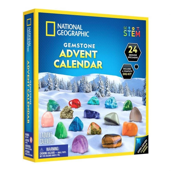 Calendar de Craciun National Geographic - Descopera roci si pietre pretioase cu 24 de surprize