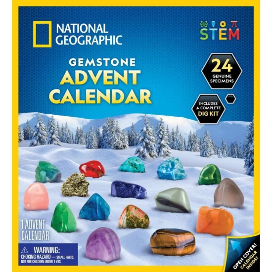 Calendar de Craciun National Geographic - Descopera roci si pietre pretioase cu 24 de surprize
