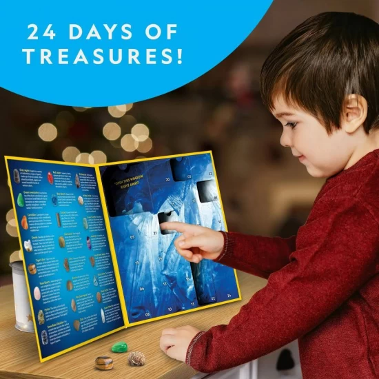 Calendar de Craciun National Geographic - Descopera roci si pietre pretioase cu 24 de surprize