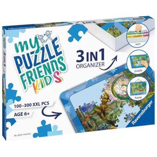 Organizator albastru 3 in 1 pentru puzzle Ravensburger Organizator albastru 3 in 1 pentru puzzle Ravensburger