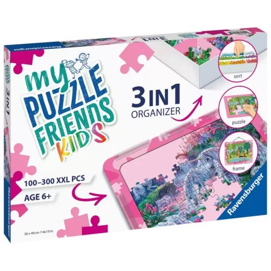 Organizator roz 3 in 1 pentru puzzle Ravensburger