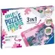 Organizator roz 3 in 1 pentru puzzle Ravensburger