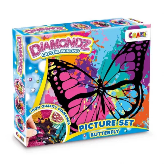 Pictura cu diamante fluture