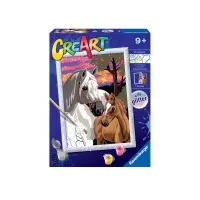 Pictura pe numere Ravensburger - Cai