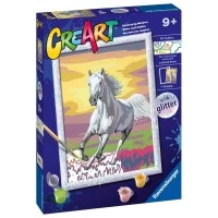 Pictura pe numere Ravensburger - Cal la apus