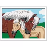 Pictura pe numere Ravensburger - Calut si manz