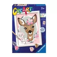 Pictura pe numere Ravensburger - Caprioara cu flori