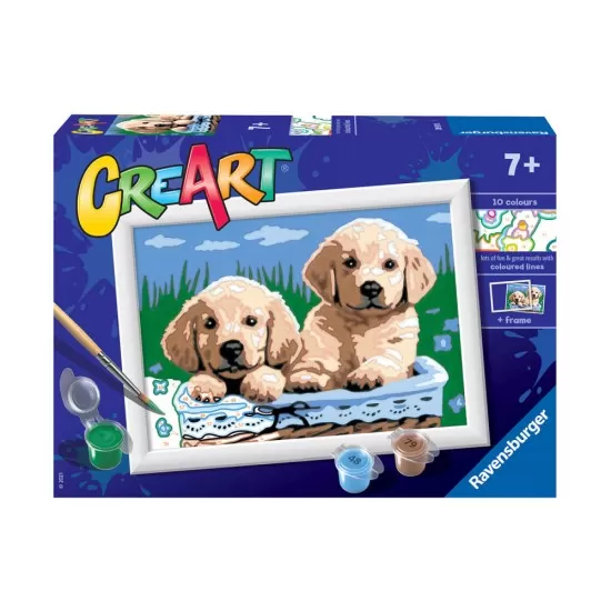Pictura pe numere catelusi Ravensburger Pictura pe numere catelusi Ravensburger
