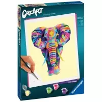 Pictura pe numere Ravensburger - Elefant