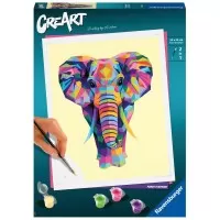 Pictura pe numere Ravensburger - Elefant