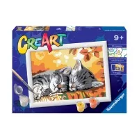 Pictura pe numere Ravensburger - Pisicute somnoroase