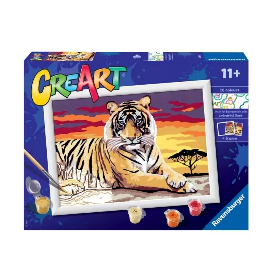 Pictura pe numere tigru Ravensburger