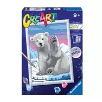 Pictura pe numere Ravensburger - Urs polar
