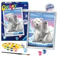 Pictura pe numere Ravensburger - Urs polar