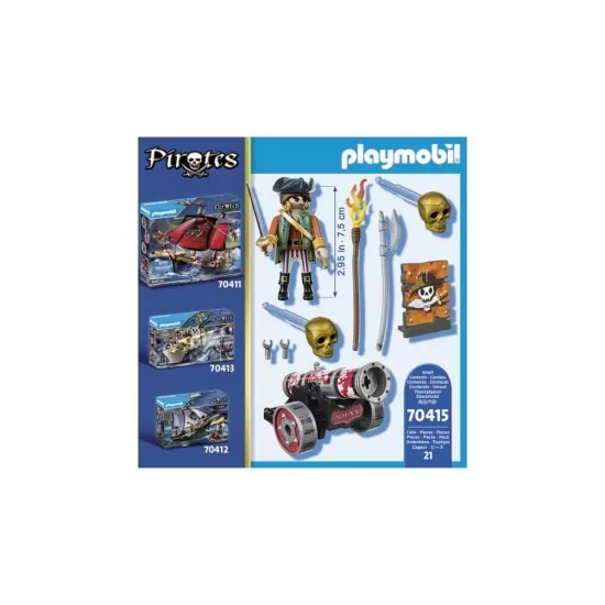Playmobil Pirates - Pirat cu tun Playmobil Pirates - Pirat cu tun
