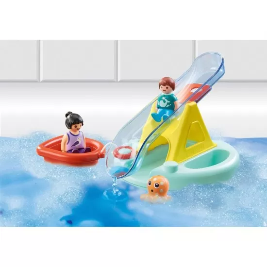 Playmobil 1.2.3 - Balansoar de apa si barcuta Playmobil 1.2.3 - Balansoar de apa si barcuta