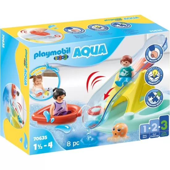 Playmobil 1.2.3 - Balansoar de apa si barcuta Playmobil 1.2.3 - Balansoar de apa si barcuta