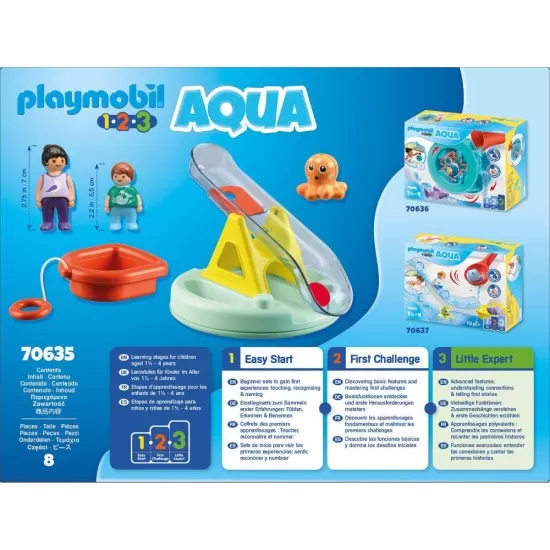 Playmobil 1.2.3 - Balansoar de apa si barcuta Playmobil 1.2.3 - Balansoar de apa si barcuta