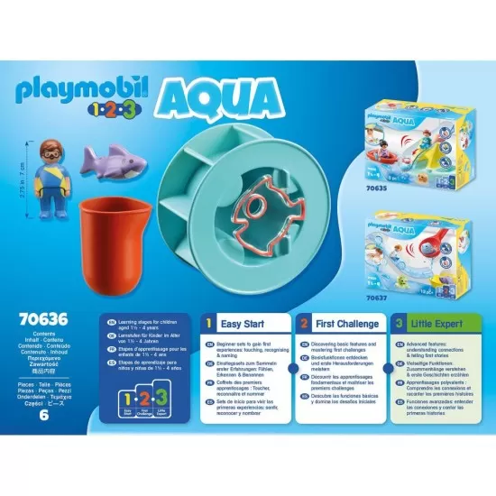 Playmobil 1.2.3 - Balansoar de apa si barcuta Playmobil 1.2.3 - Balansoar de apa si barcuta
