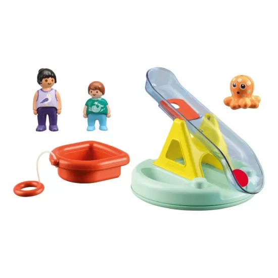 Playmobil 1.2.3 - Balansoar de apa si barcuta Playmobil 1.2.3 - Balansoar de apa si barcuta