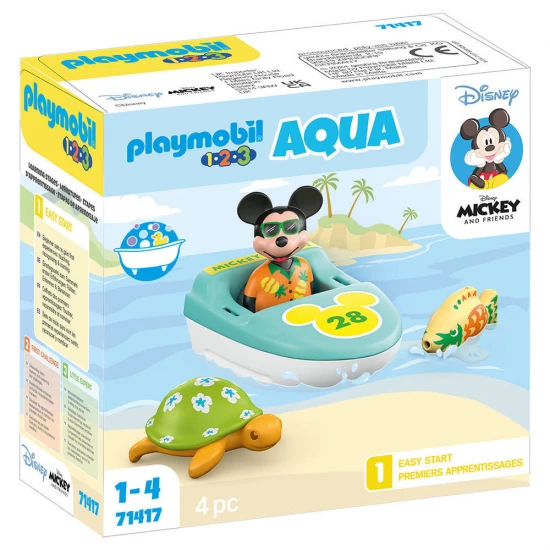 Playmobil 1.2.3. Aqua Disney - Tur cu barca lui Mickey Playmobil 1.2.3. Aqua Disney - Tur cu barca lui Mickey