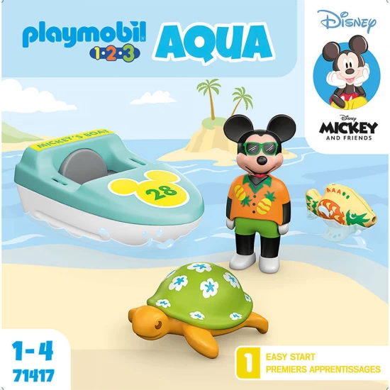 Playmobil 1.2.3. Aqua Disney - Tur cu barca lui Mickey Playmobil 1.2.3. Aqua Disney - Tur cu barca lui Mickey