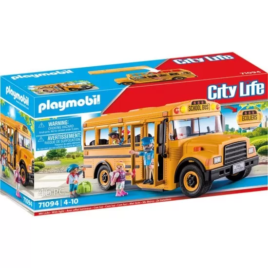 Set de joaca Playmobil City Life - Autobuz scolar Set de joaca Playmobil City Life - Autobuz scolar