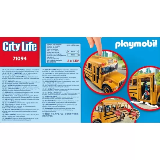 Set de joaca Playmobil City Life - Autobuz scolar Set de joaca Playmobil City Life - Autobuz scolar