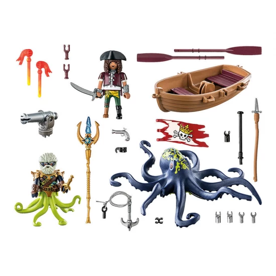 Playmobil Pirates - Batalia cu cefalopodul urias
