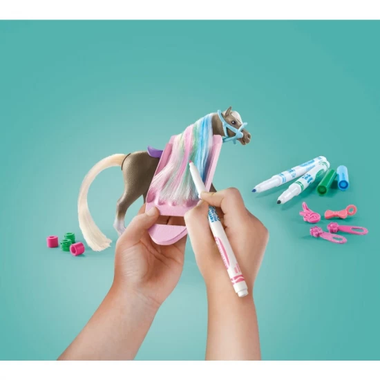 Playmobil Horses of Waterfall - Cal cu creioane Crayola Playmobil Horses of Waterfall - Cal cu creioane Crayola