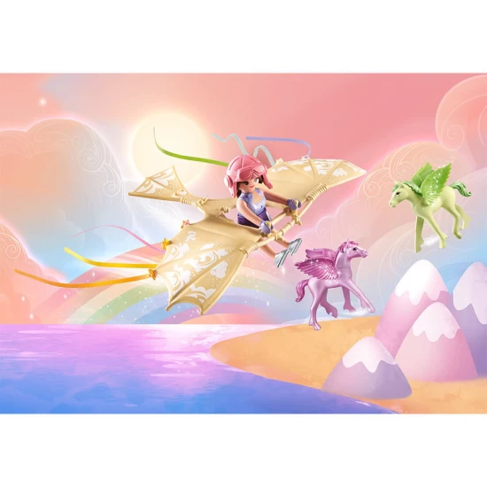 Playmobil Princess Magic - Calatorie cu Pegasus printre nori Playmobil Princess Magic - Calatorie cu Pegasus printre nori