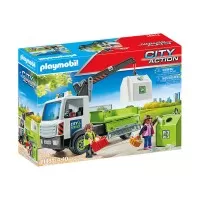 Playmobil City Action - Camion de reciclare sticla cu container