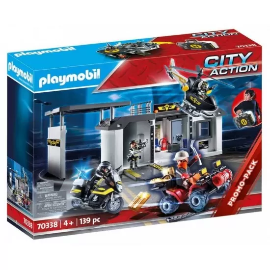 Playmobil City Action - Set mobil sectia echipei SWAT Playmobil City Action - Set mobil sectia echipei SWAT