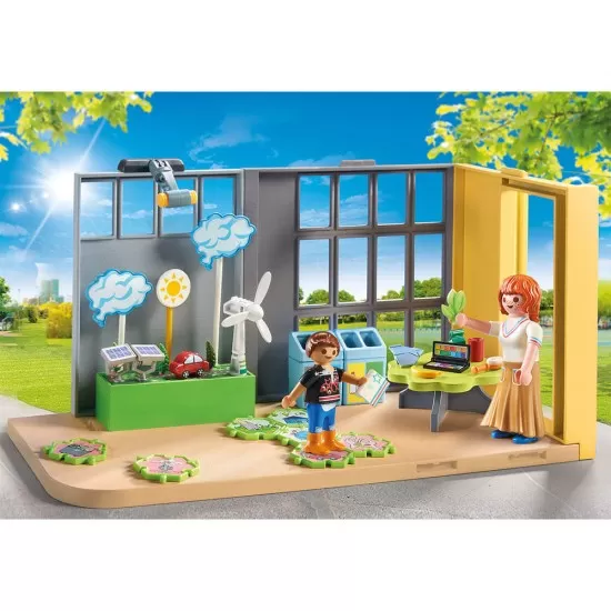 Playmobil City Life - Clasa de stiinte climatice Playmobil City Life - Clasa de stiinte climatice