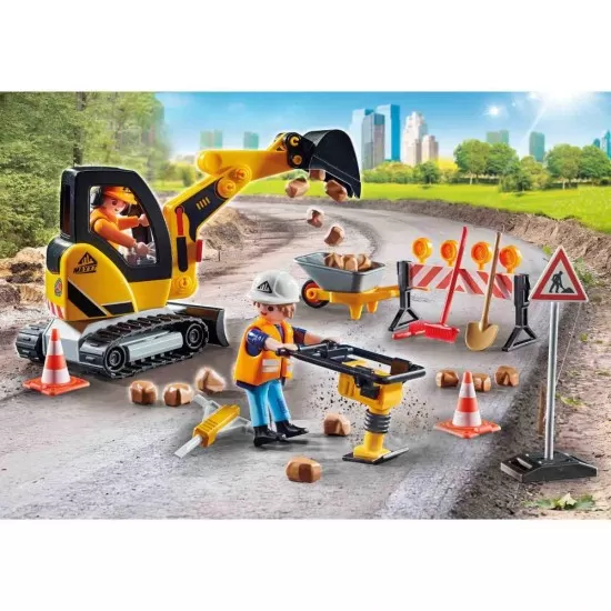 Playmobil City Action - Constructii de drumuri Playmobil City Action - Constructii de drumuri