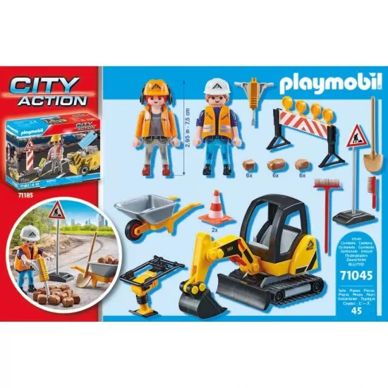 Playmobil City Action - Constructii de drumuri Playmobil City Action - Constructii de drumuri