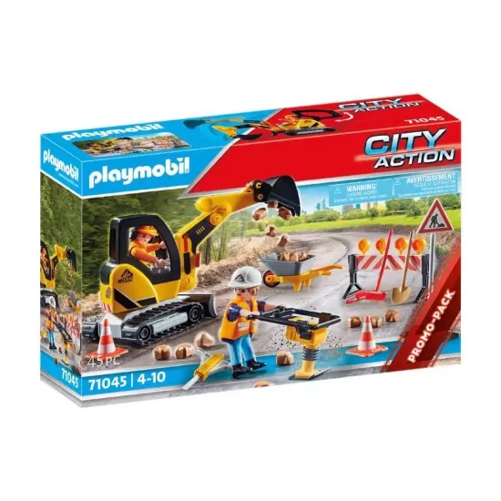 Playmobil City Action - Constructii de drumuri Playmobil City Action - Constructii de drumuri