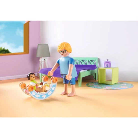 Playmobil My Life - Dormitor cu colt de joaca pentru bebelusi Playmobil My Life - Dormitor cu colt de joaca pentru bebelusi