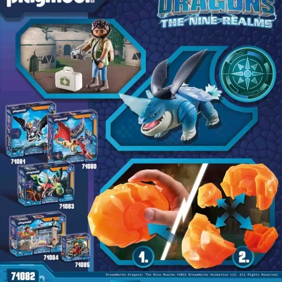 Playmobil Dragons - Plowhorn & D'Angelo Playmobil Dragons - Plowhorn & D'Angelo