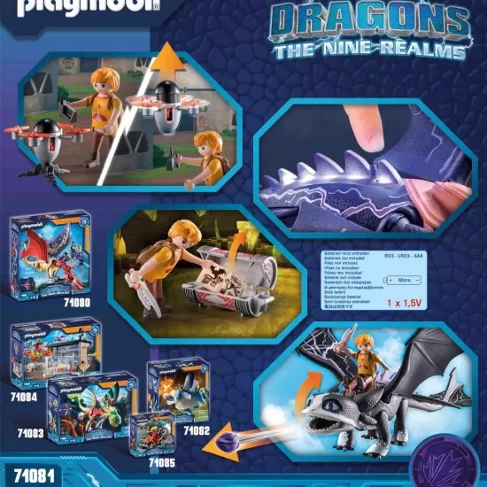 Playmobil Dragons - Thunder & Tom Playmobil Dragons - Thunder & Tom